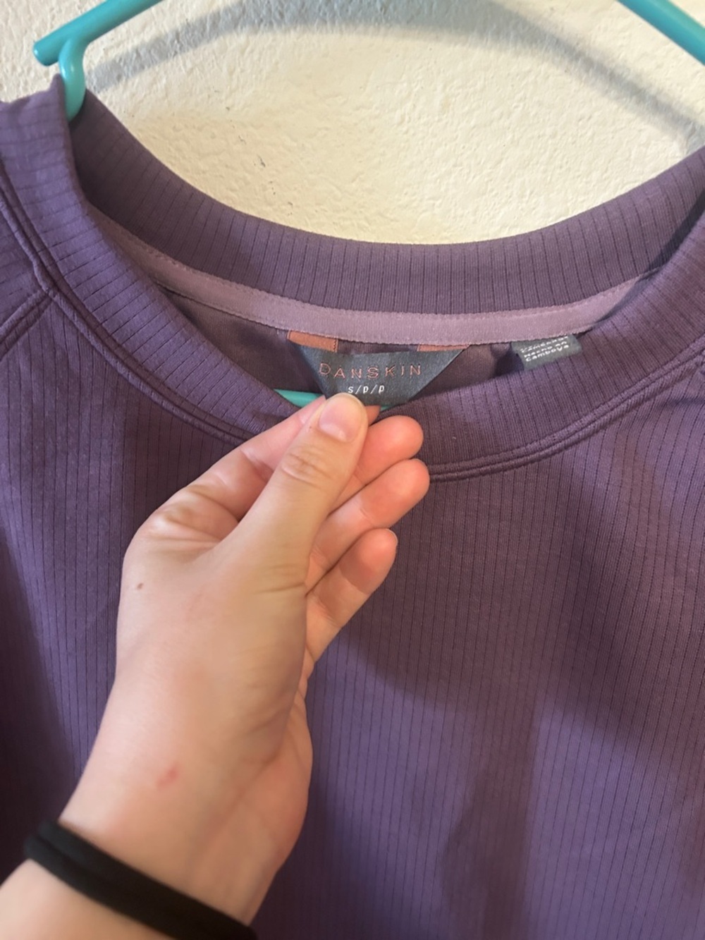 Danskin Purple Crewneck Pullover Sweatshirt - Picture 3 of 3